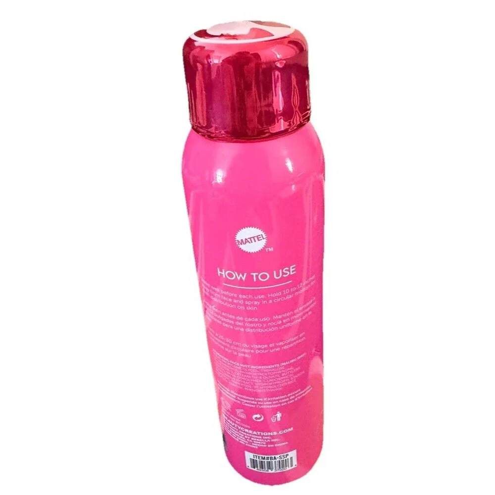 Beauty Creations Barbie Malibu Way Hydrating Face Mist, 3.38 oz New (tested)